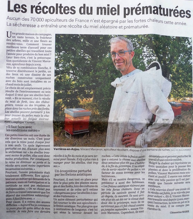 article courrier de l'ouest